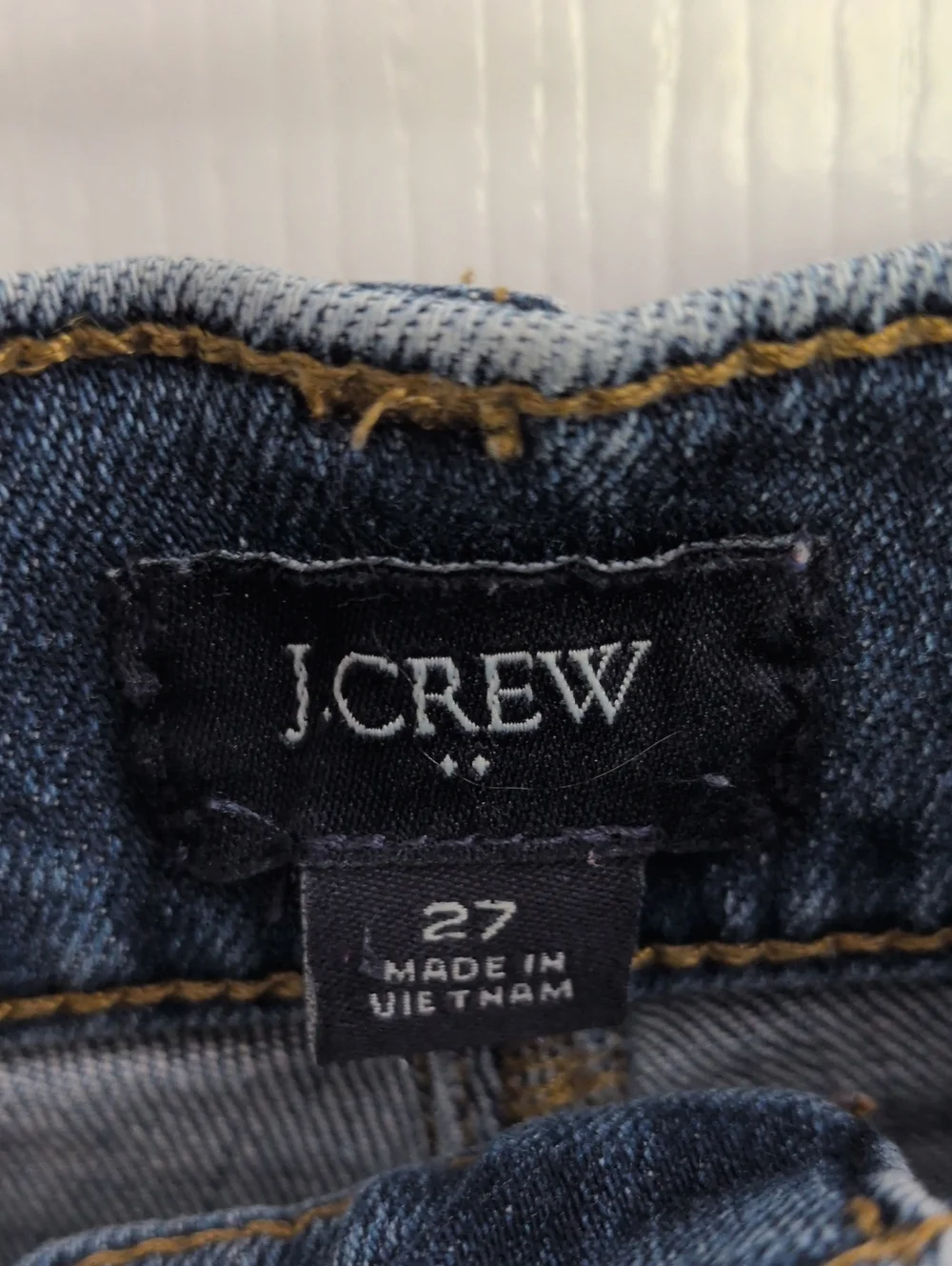 J Crew Women's High Rise Cuffed Denim Shorts - 27